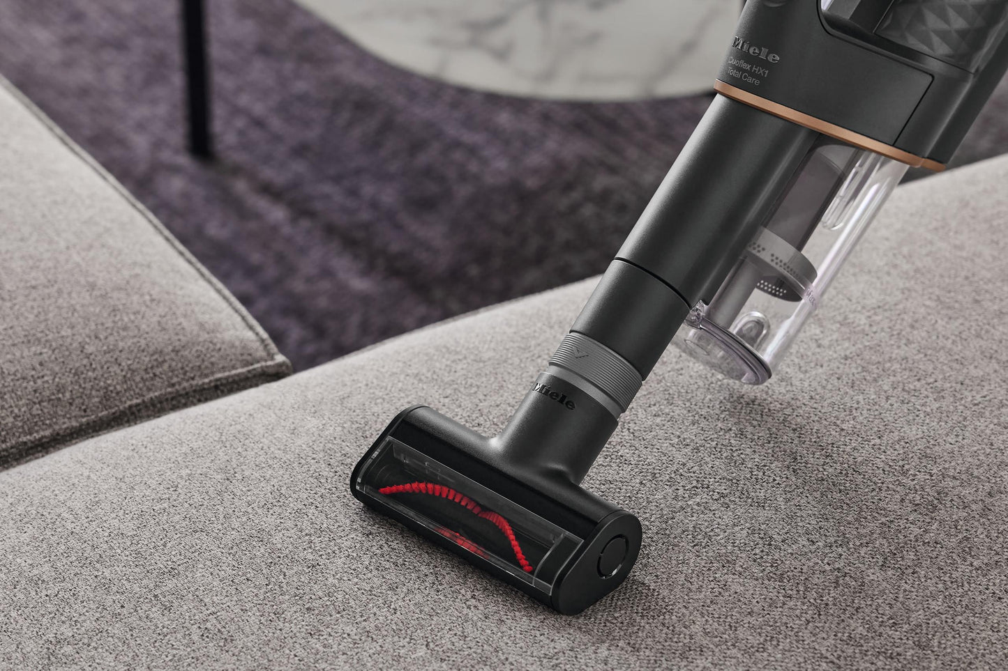Miele HXEC20 Compact Handheld Brush - Ideal For Cleaning Carpets, Upholstery, And Car Seats.