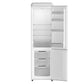 Forno FFFFD174522WHT Forno Storico 22-Inch Retro Bottom Freezer Fridge In White, 9 Cu.Ft, Copper-Tone Handle