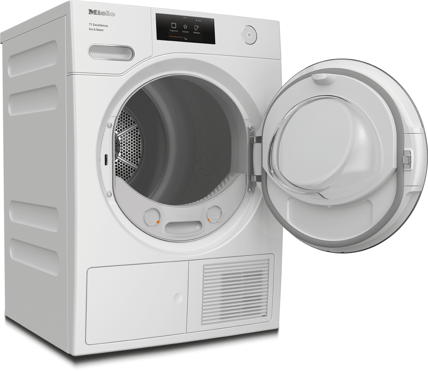 Miele TXR860WP Txr860Wp Eco & Steam Lotus White - T1 Heat-Pump Dryer: 18 Lb M Touch Steamfinish Honeycomb Drum Fragrancedos Miele@Home