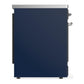 Ilve UMIB30QNR3MBC Ilve Umib30Qnr3Mbc Majestic Iii 30 Inch Induction Range With 4 Elements, 4 Cu. Ft. Oven Capacity (Solid Door, Midnight Blue, Chrome)