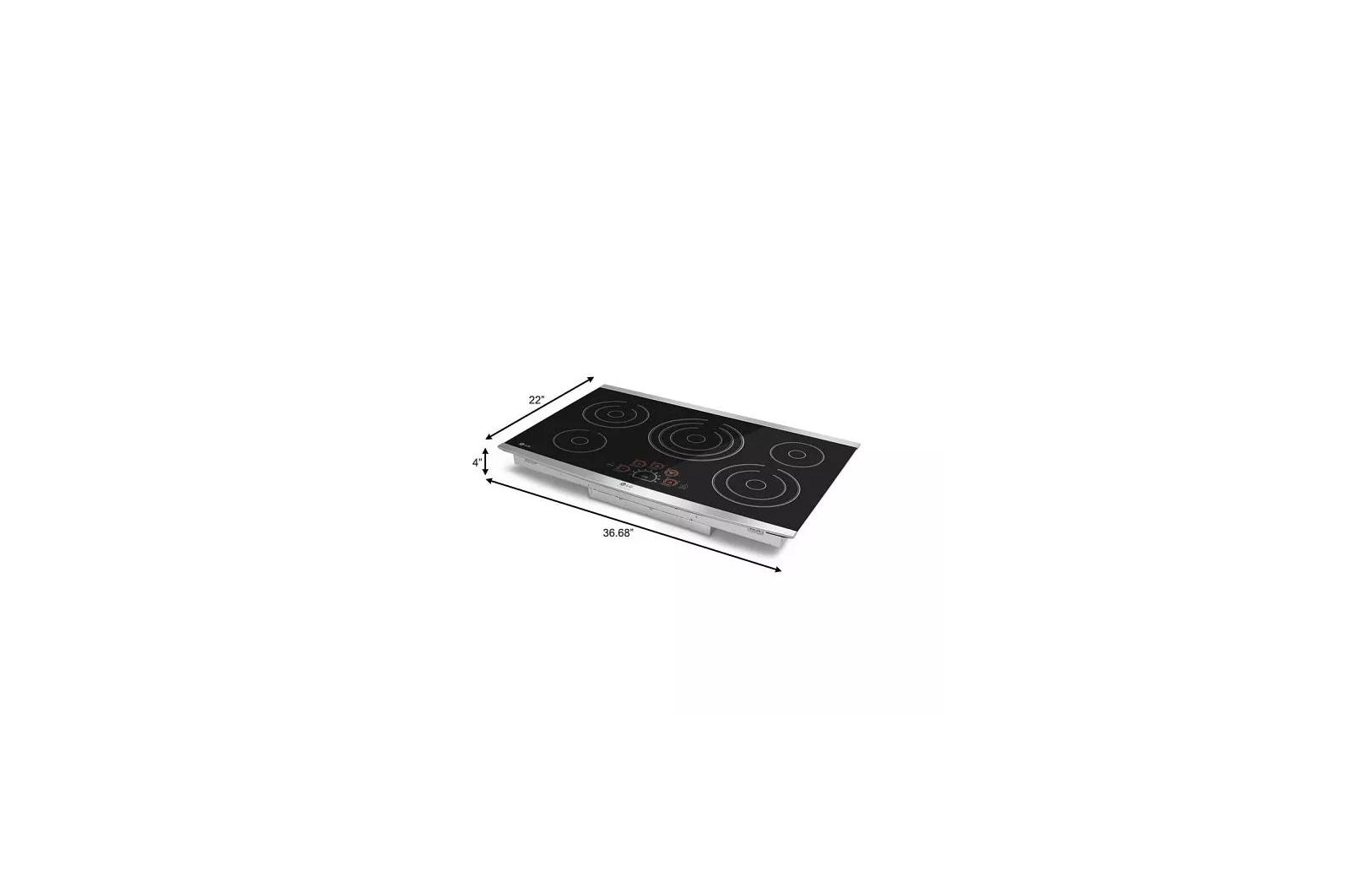 Lg LCE3610SBE 36" Electric Cooktop With Ultraheat™ 3.0Kw Element