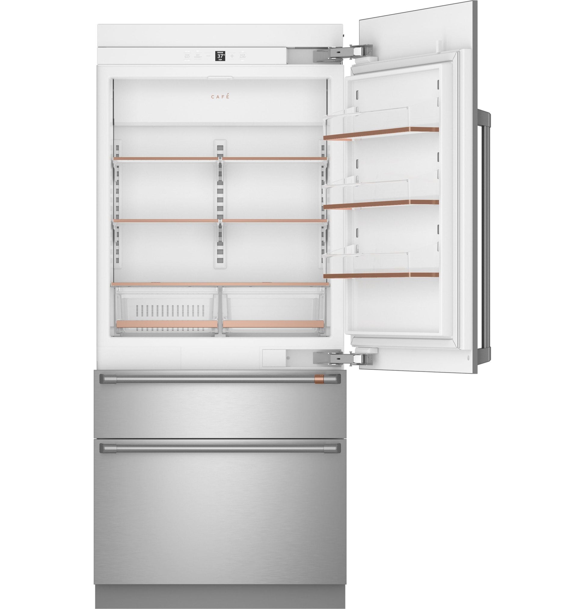 Cafe CIC36RK6ZII Cafe™ 36" Panel-Ready Integrated Bottom-Freezer Refrigerator - Right Swing