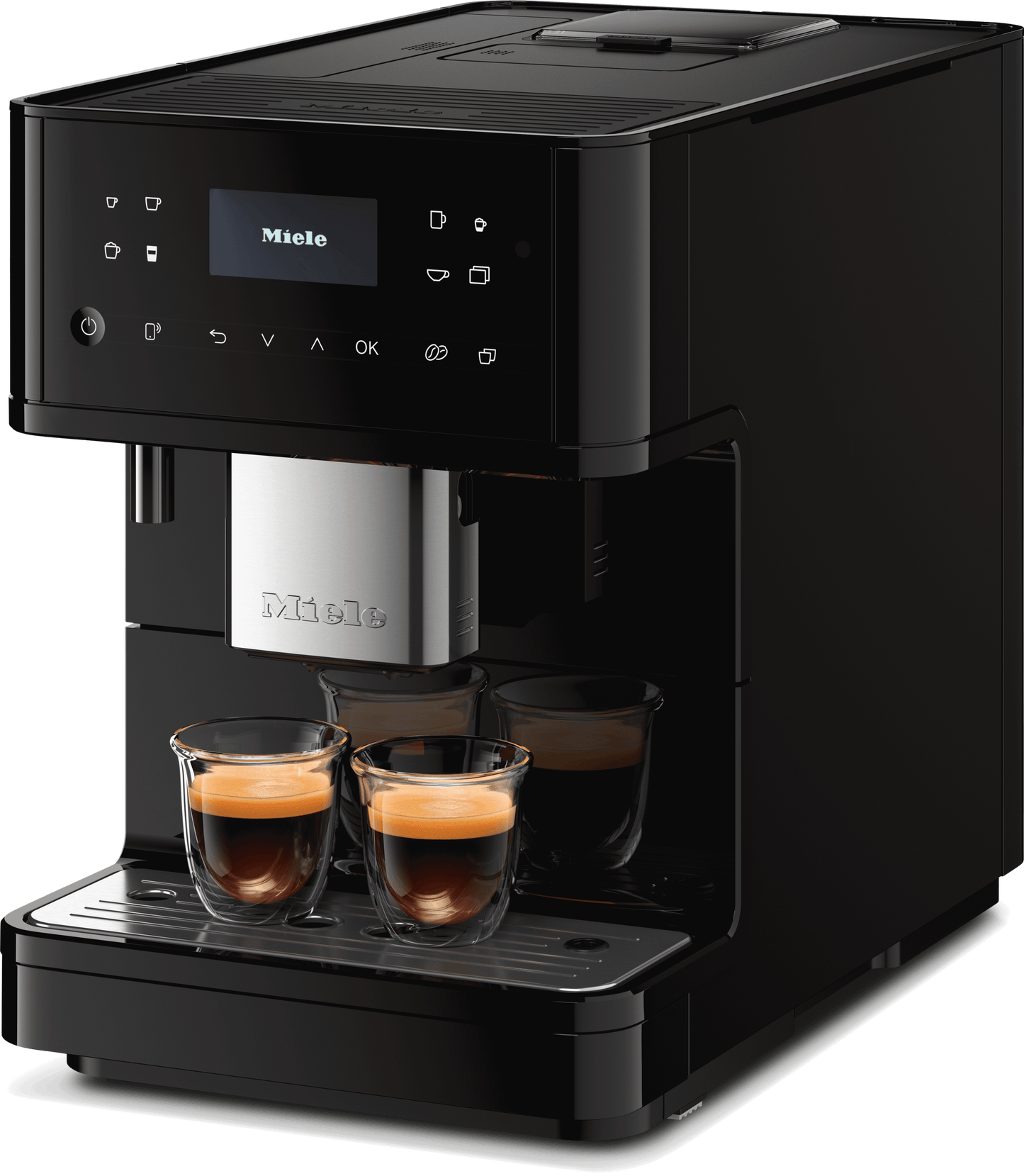 Miele CM6160OB Cm 6160 Milkperfection Obsidian Black - Countertop Coffee Machine With Wifi Conn@Ct And A Wide Selection Of Specialty Coffees For Maximum Freedom.