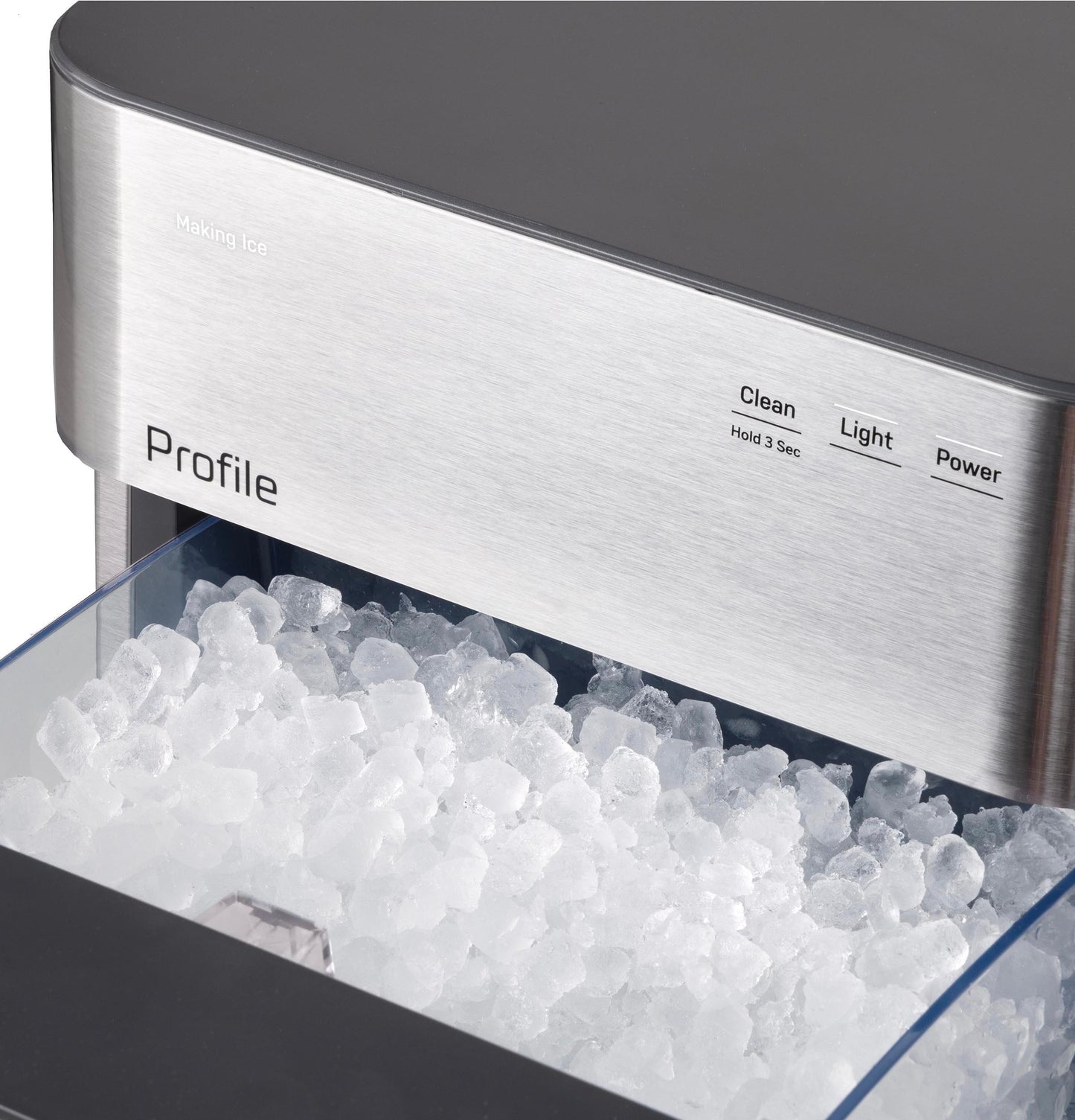 Ge Appliances XPIO13SWSS Ge Profile™ Opal™ 2.0 Ultra Nugget Ice Maker With Side Tank And Scale Inhibiting Filter