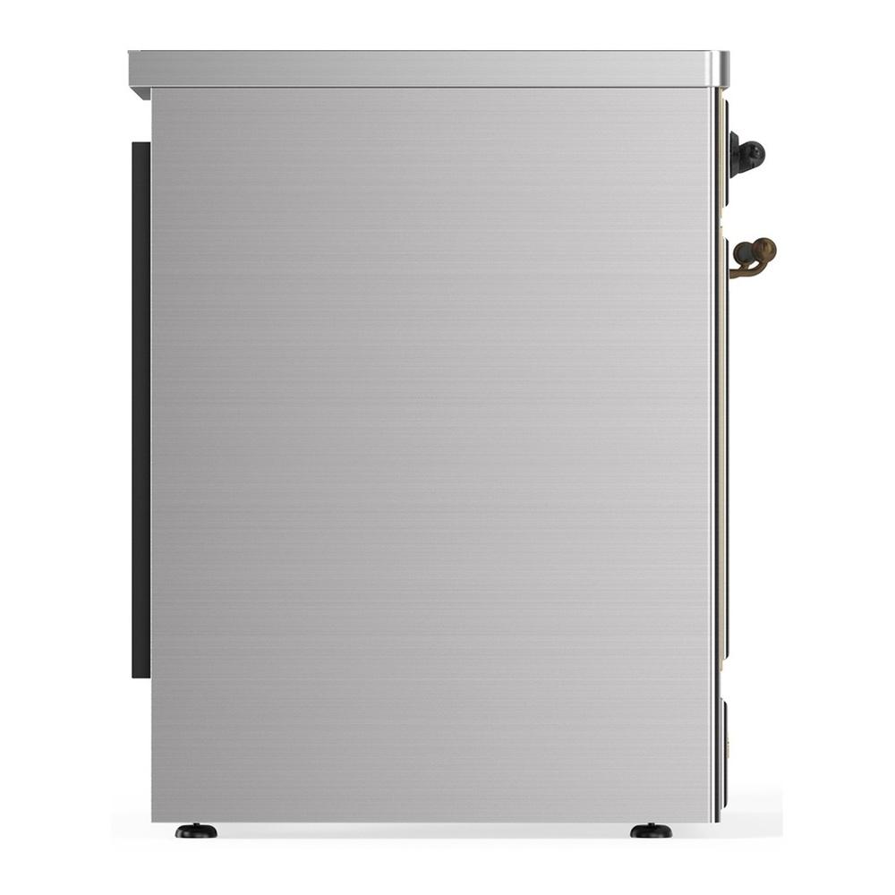 Ilve UMIB30NR3SSB Ilve Umib30Nr3Ssb Majestic Iii 30 Inch Induction Range With 4 Elements, 4 Cu. Ft. Oven Capacity (Triple Glass Door, Stainless Steel, Burnished)