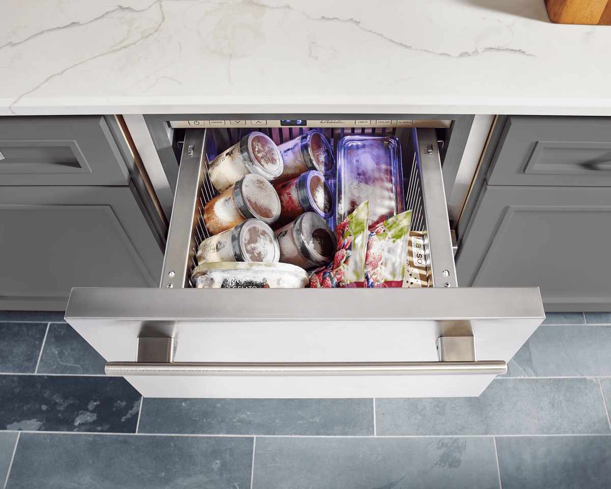 True Caliber TUF24RSSC 24 Inch Undercounter Freezer - Door: Solid Stainless - Stainless Steel Finish, Stainless Steel Hardware, Right Hinge