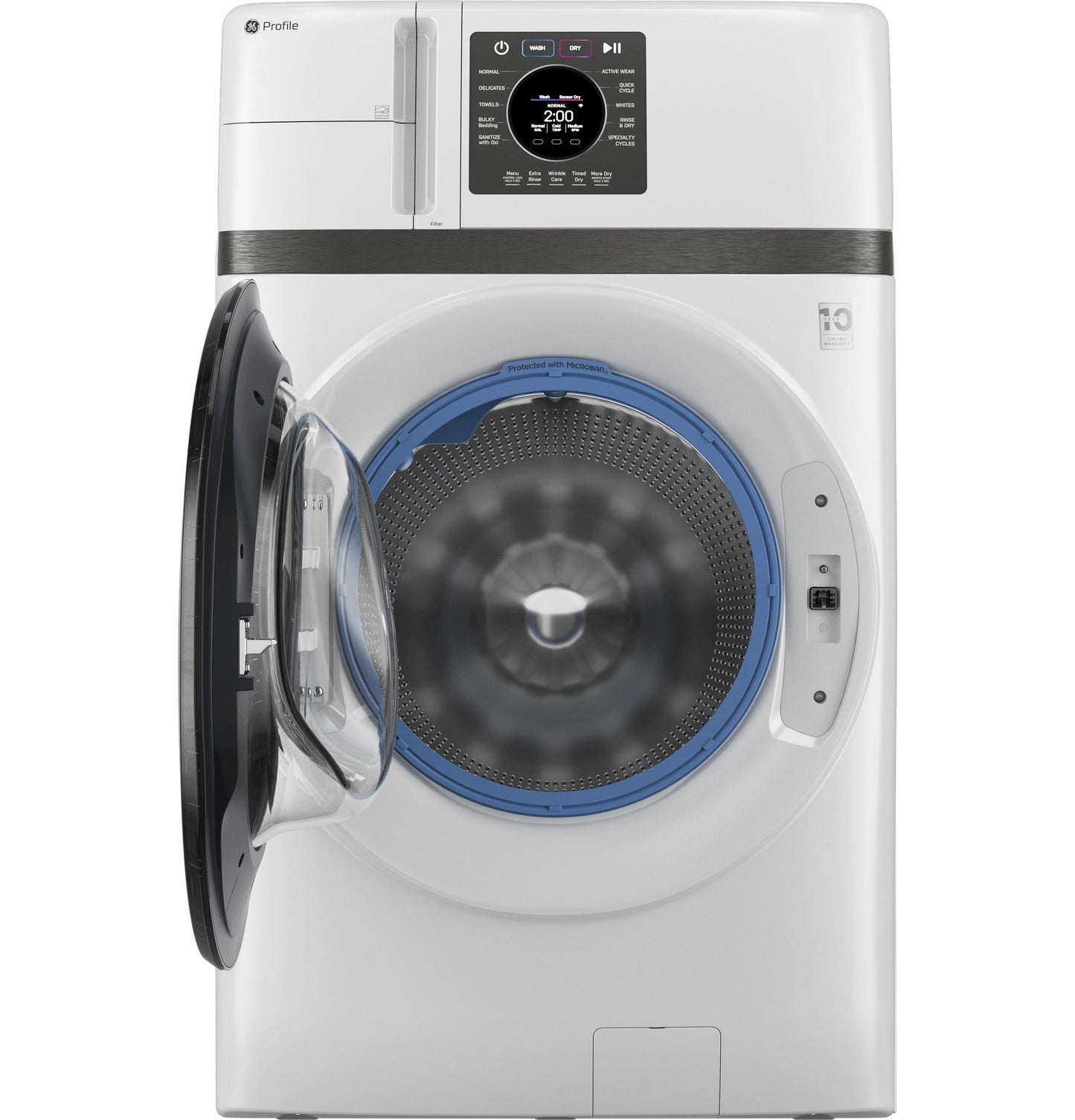 Ge Appliances PFQ83HSSWWW Ge Profile™ Energy Star® 4.6 Cu. Ft. Capacity Ultrafast Combo With Ventless Inverter Heat Pump Technology Washer/Dryer