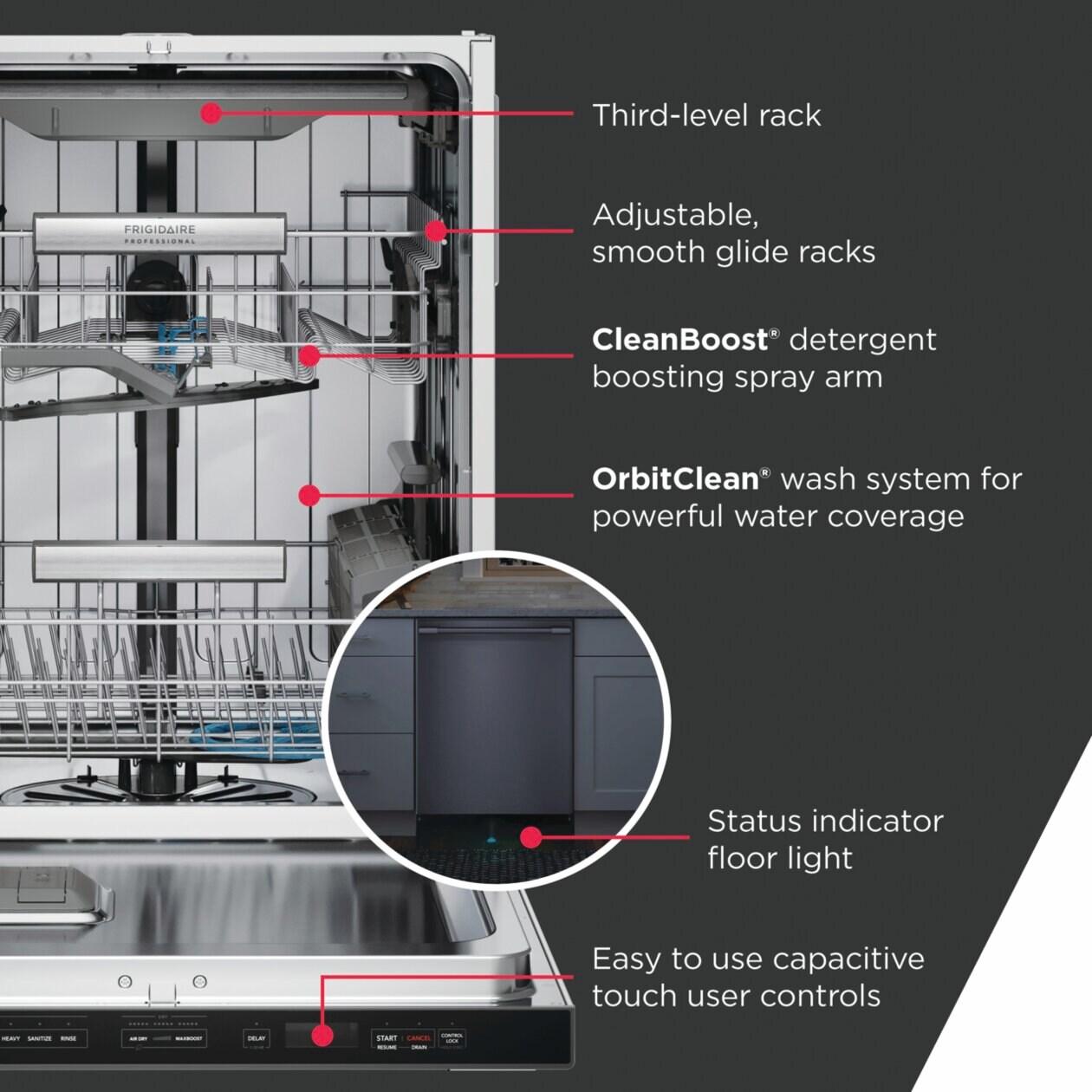 Frigidaire PDSH4816BF 24" Dishwasher