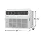Frigidaire FHWW124TE1 12,000 Btu Window Room Air Conditioner With Wi-Fi