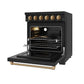 Thor Kitchen RSE30PBBRZ 30 Inch Professional Electric Range With Precision Knob Control In Black And Bronze Gordon Ramsay Series
