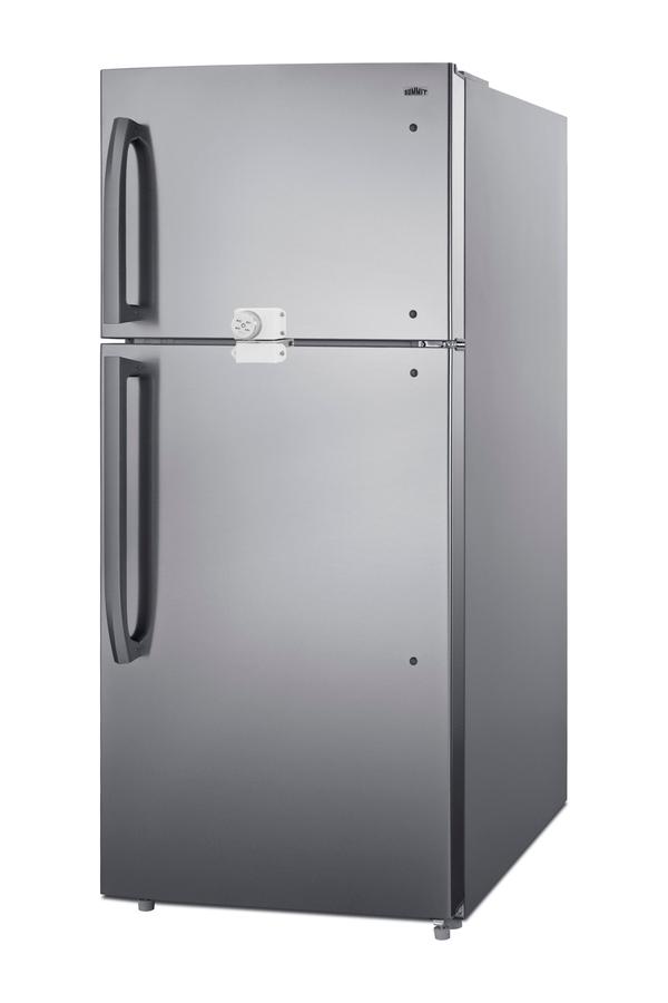 Summit CTR18PLLLF2 30" Wide Top Freezer Refrigerator With Lock