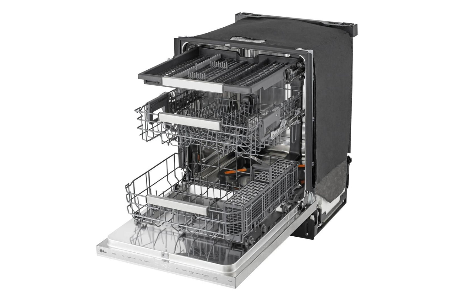 Lg LDNPM654S Smart Flushfit™ Top Control Dishwasher With 1-Hour Wash & Dry, Quadwash® Pro, And Dynamic Heat Dry™ W/Autovent Dry™