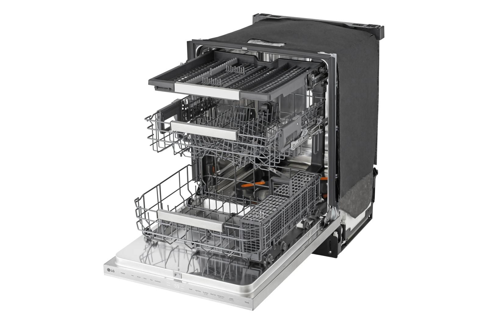 Lg LDNPM654S Smart Flushfit™ Top Control Dishwasher With 1-Hour Wash & Dry, Quadwash® Pro, And Dynamic Heat Dry™ W/Autovent Dry™