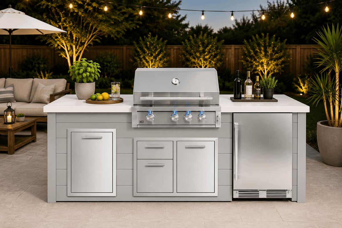 Xo Appliance XOGOK32XLTV1GR 32In Xlt Grill Grey Outdoor Kitchen Island