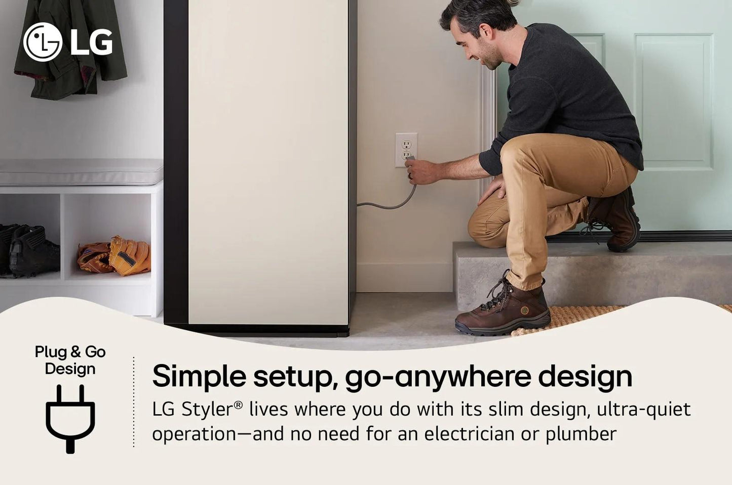 Lg SC5MAR4G Lg Styler® Smart Steam Closet With Dual Truesteam® Technology And Dynamic Movinghanger™