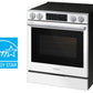 Samsung NSE90H63SW Bespoke Smart Slide-In Electric Range Pro Style Elite Design Illuminated Knobs Air Fry Max