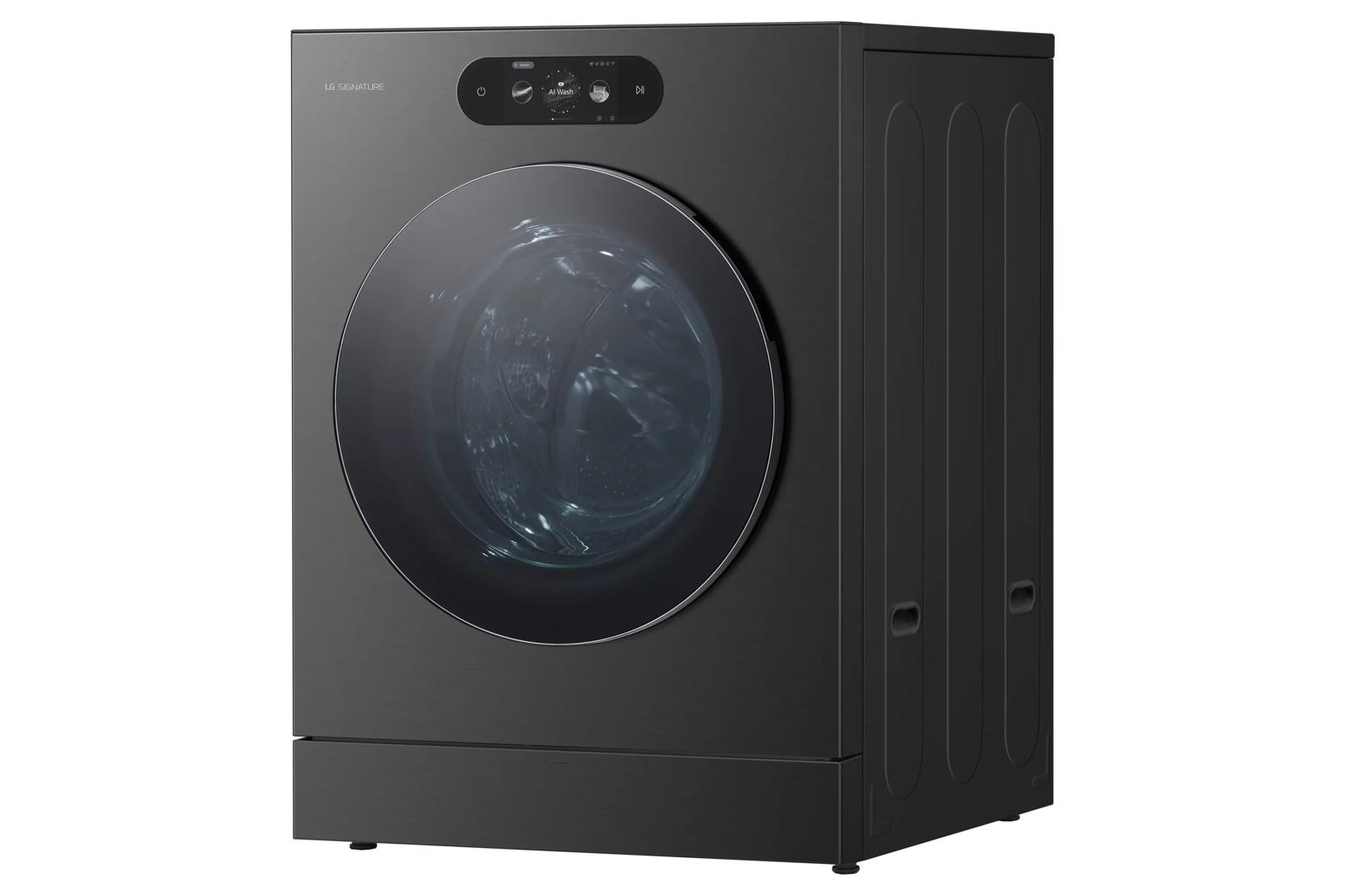 Lg WM9901HBA Lg Signature 5.8 Cu. Ft. Mega Capacity Smart Front Load Washer With Built-In Intelligence, Turbowash® 360(Degree), Ezdispense® And Touch Lcd Control