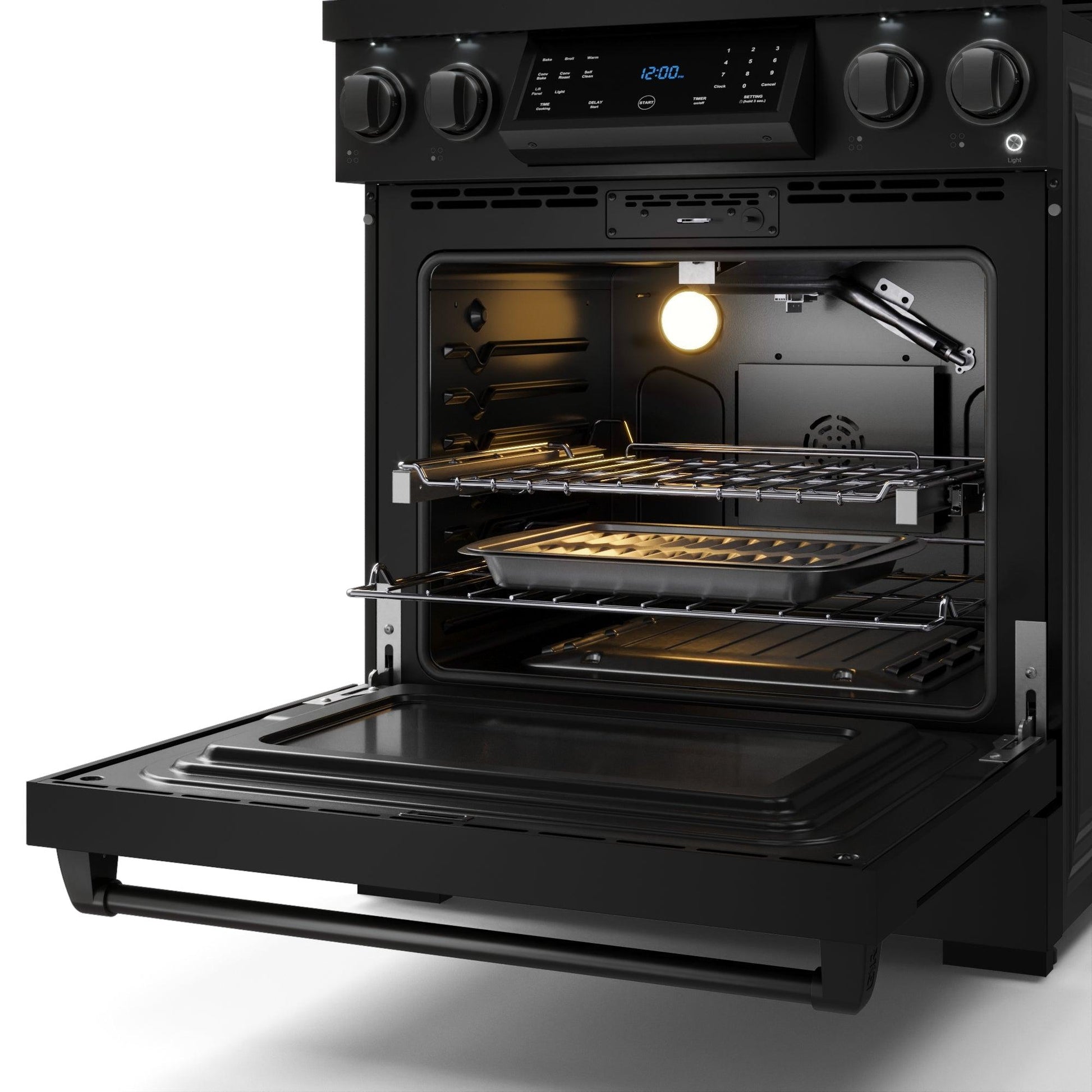 Thor Kitchen RSG30PB 30 Inch Professional Gas Range With Precision Knob Control In Black