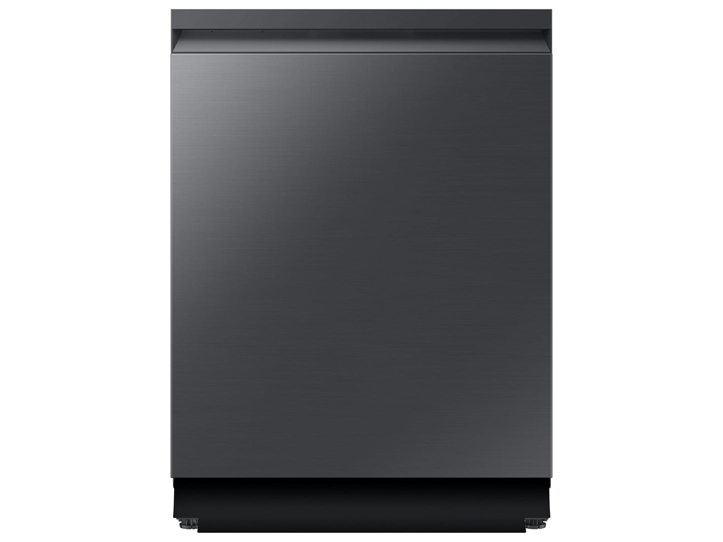 Samsung F1772032127069 Bespoke Kitchen Package With Ai 3-Door French Door Fridge, Slide-In Gas Range, Smart Dishwasher & Over-The-Range Microwave In Matte Black Steel