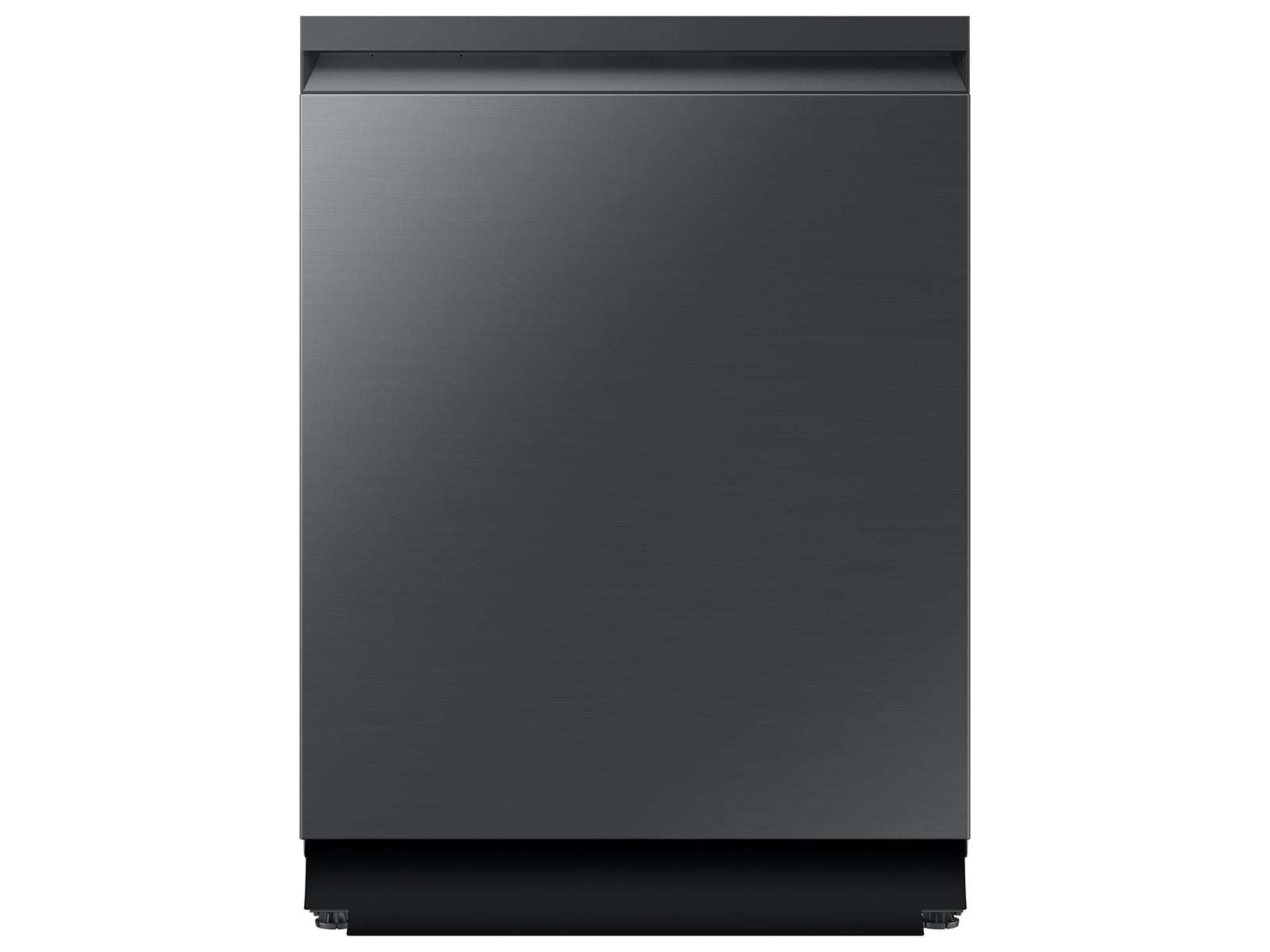 Samsung F1772032127069 Bespoke Kitchen Package With Ai 3-Door French Door Fridge, Slide-In Gas Range, Smart Dishwasher & Over-The-Range Microwave In Matte Black Steel