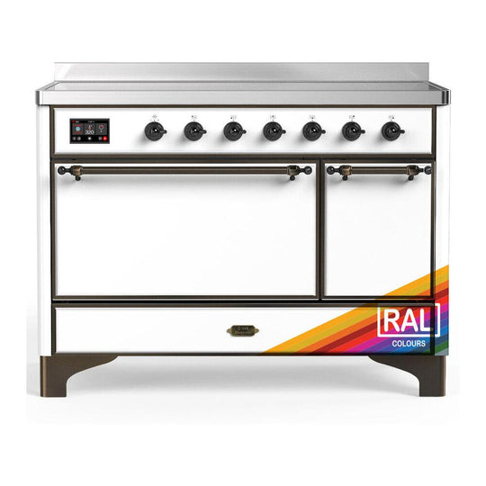 Ilve UMIB48QNR3RAB Ilve Umib48Qnr3Rab Majestic Iii 48 Inch Induction Range With 6 Elements, 5.02 Cu. Ft. Total Oven Capacity (Solid Door, Ral, Burnished)