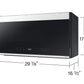 Samsung ME21DB650012 Bespoke 2.1 Cu. Ft. Over-The-Range Microwave With Edge To Edge Glass Display In White Glass
