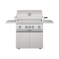 Thor Kitchen TPG3601 36 Inch 4 Burners Built In Gas Grill On Cart With Sear/Rear Infrared Burner & Rotisserie Natural Gas