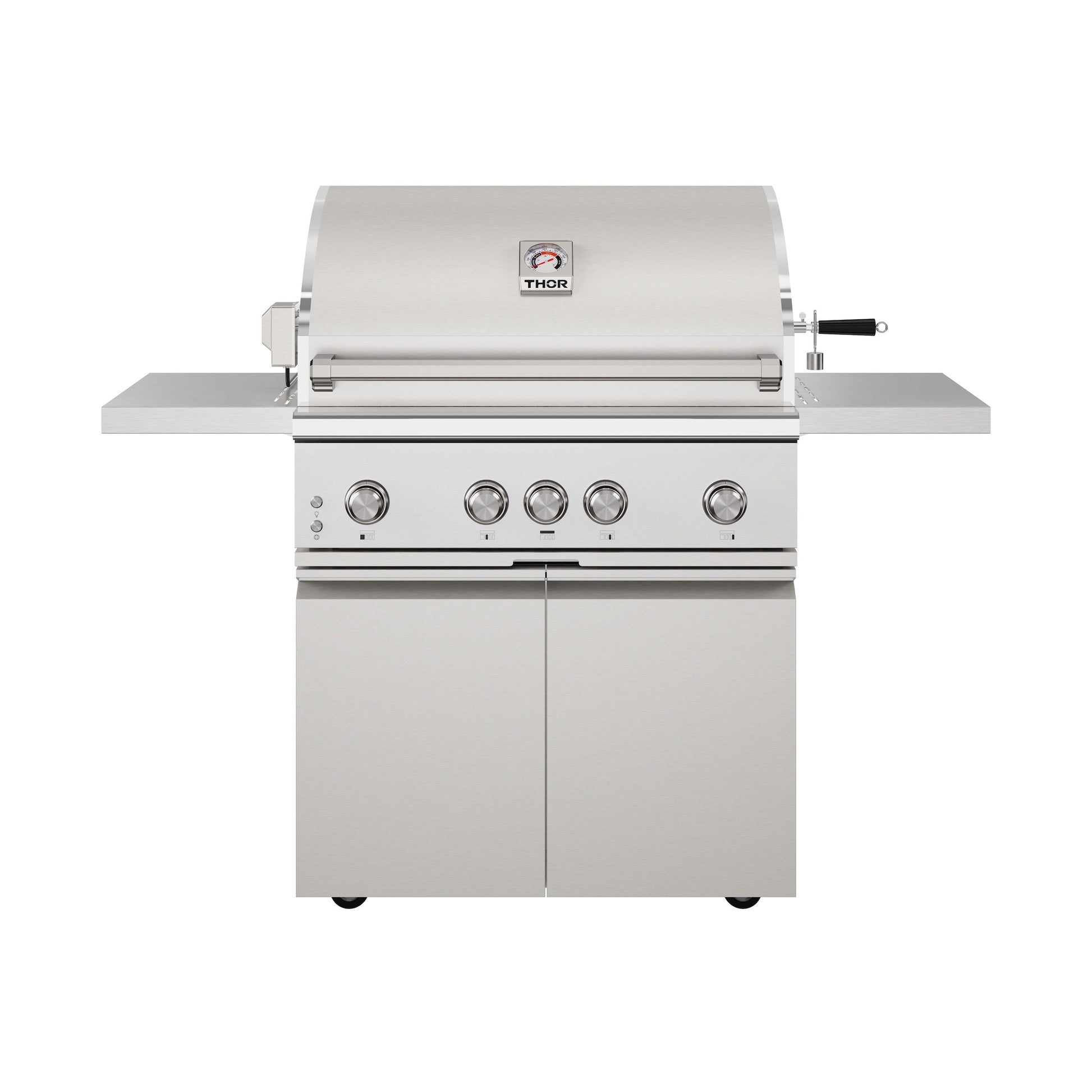 Thor Kitchen TPG3601 36 Inch 4 Burners Built In Gas Grill On Cart With Sear/Rear Infrared Burner & Rotisserie Natural Gas