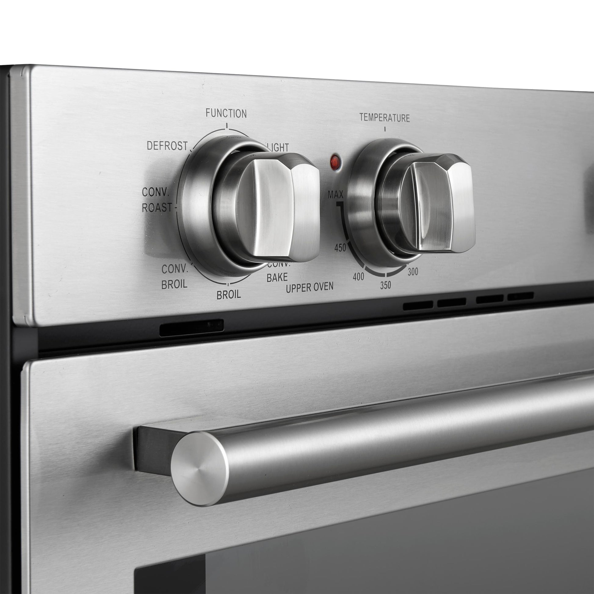 Forno FBOEL132430 Forno Vomero 30-Inch Double Wall Oven, Stainless Steel, 10 Cu.Ft Total Capacity, 7100W Convection, Mechanical Controls, Self-Cleaning Function