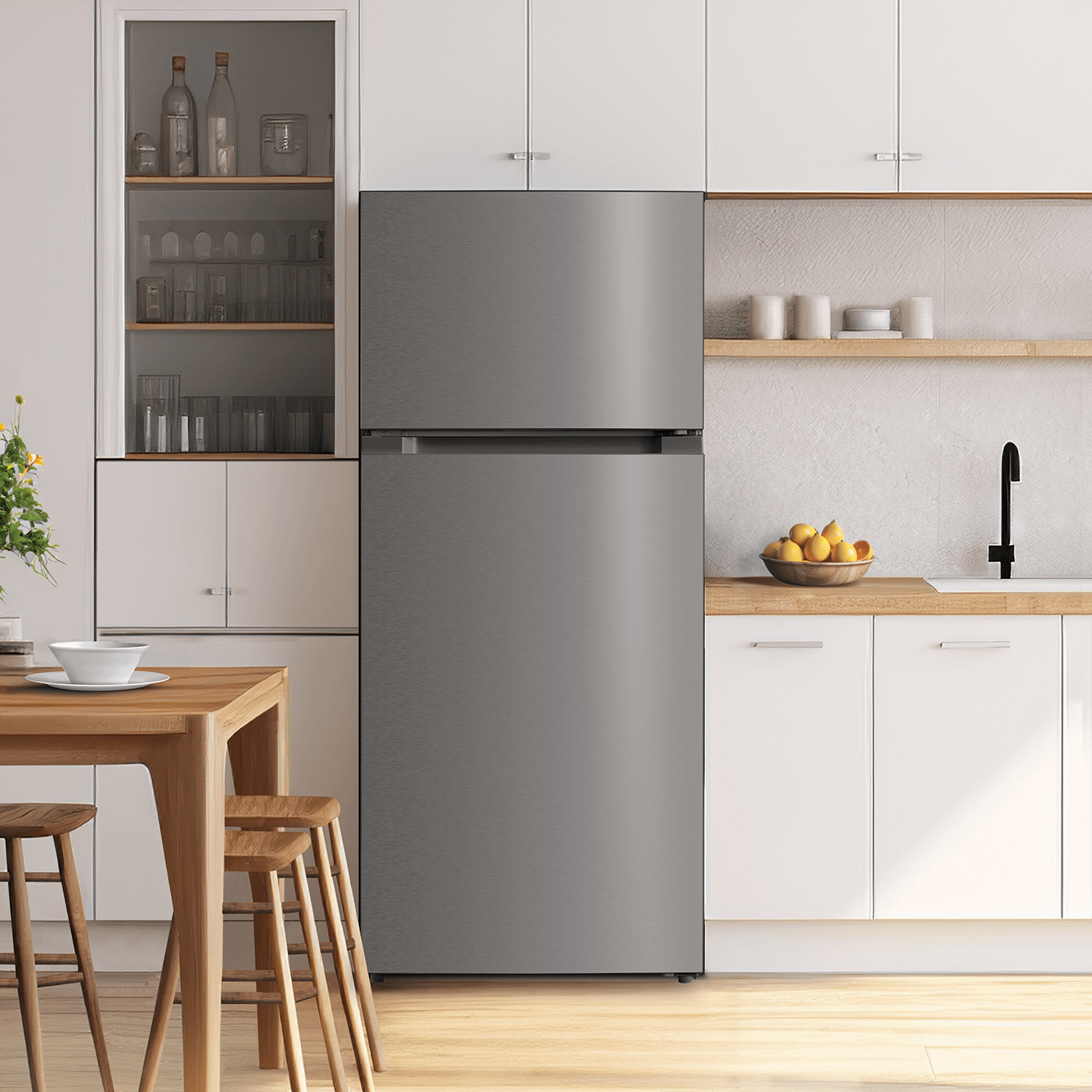 Element Appliance ERT16CGDS Element 16.0 Cu. Ft. Top Freezer Refrigerator - Stainless Steel, Energy Star