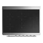 Ilve UMIB36NR3MBC Ilve Umib36Nr3Mbc Majestic Iii 36 Inch Induction Range With 6 Elements, 3.5 Cu. Ft. Total Oven Capacity (Triple Glass Door, Midnight Blue, Chrome)