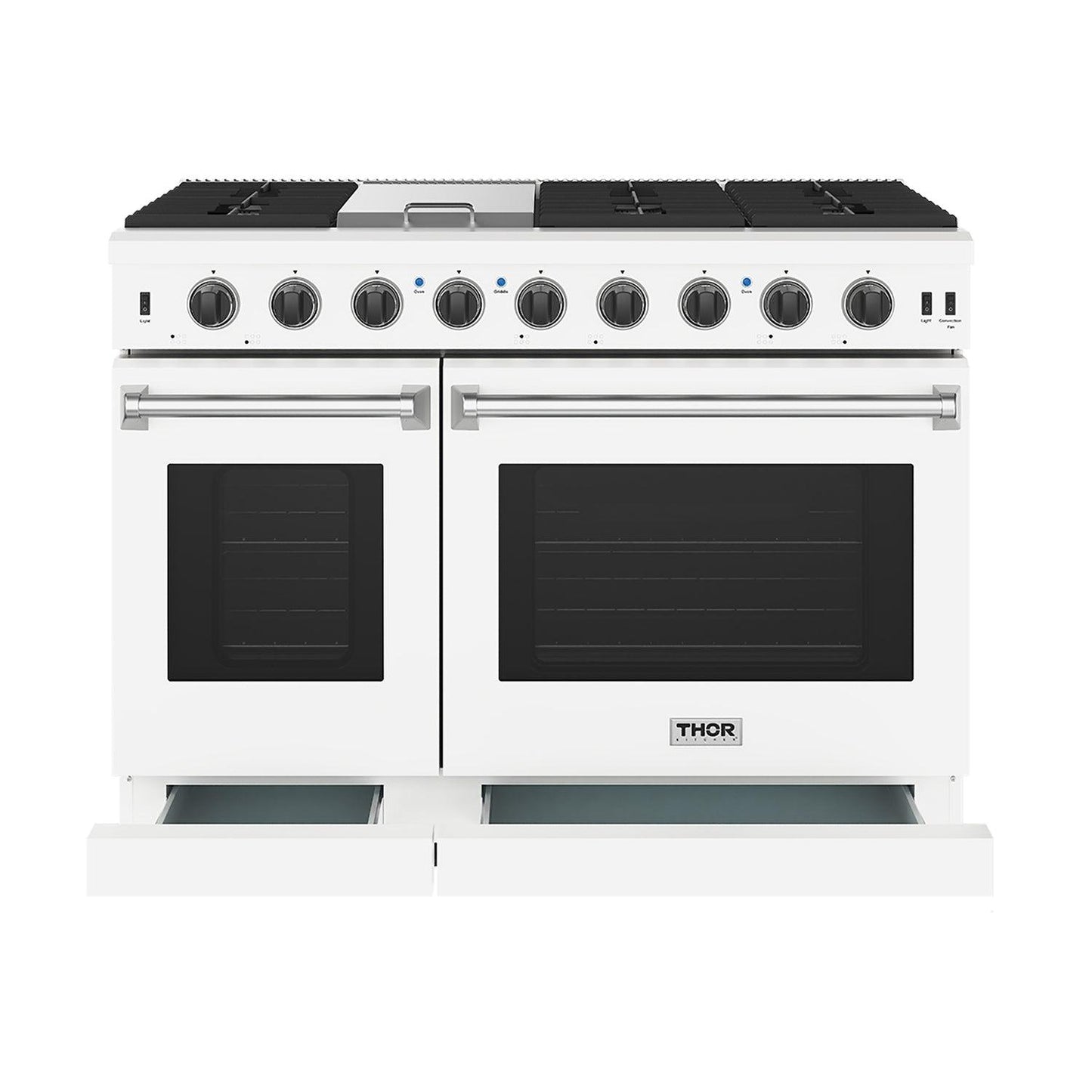 Thor Kitchen LRG4807UW 48 Inch Professional Gas Range In White