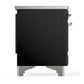 Ilve UMIB36QNR3BKC Ilve Umib36Qnr3Bkc Majestic Iii 36 Inch Induction Range With 6 Elements, 3.5 Cu. Ft. Total Oven Capacity (Solid Door, Glossy Black, Chrome)