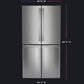 Ge Appliances PAD28BYTFS Ge Profile™ Series Energy Star® 28.4 Cu. Ft. Quad-Door Refrigerator With Dual-Dispense Autofill Pitcher
