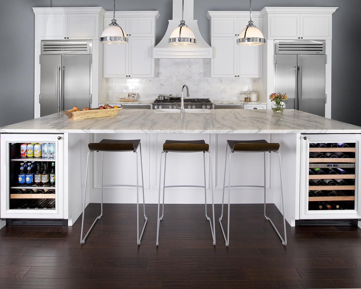 True Caliber TWC24LSGC 24 Inch Undercounter Wine Cabinet - Zone: Single, Door: Stainless Glass - Stainless Steel Finish, Stainless Steel Hardware, Left Hinge