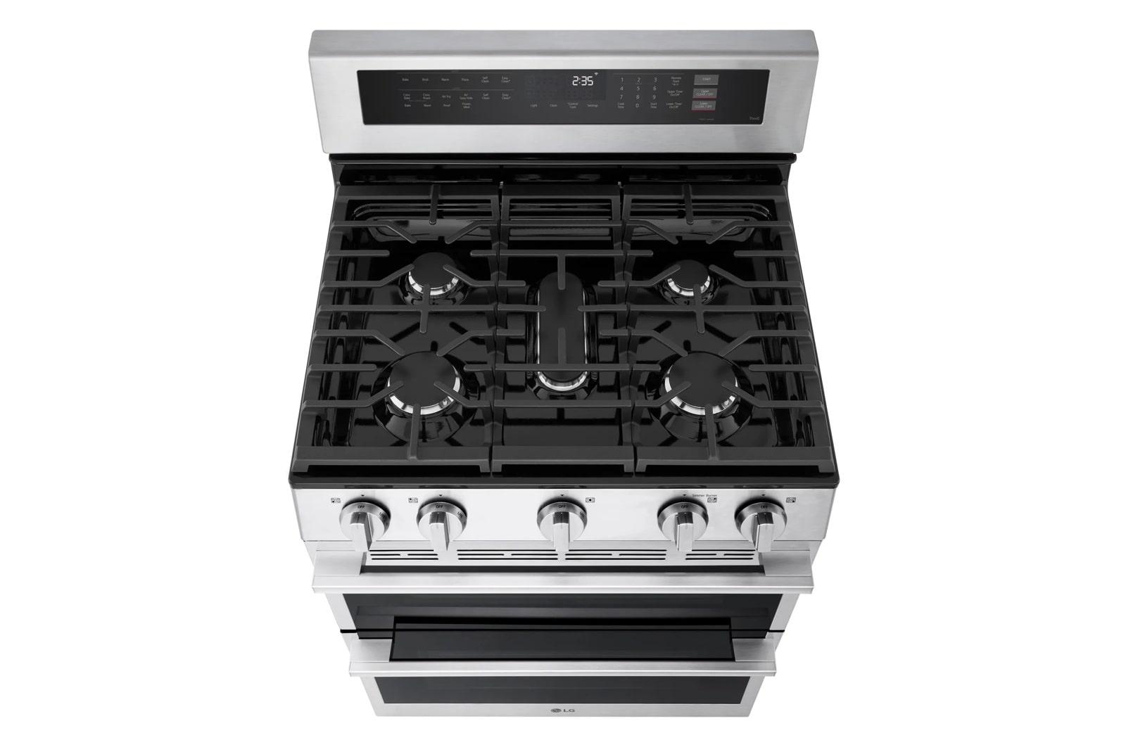Lg LDGL6924Y 6.9 Cu. Ft. Smart Gas Double Oven Freestanding Range With Probake Convection®, Air Fry & Air Sous Vide