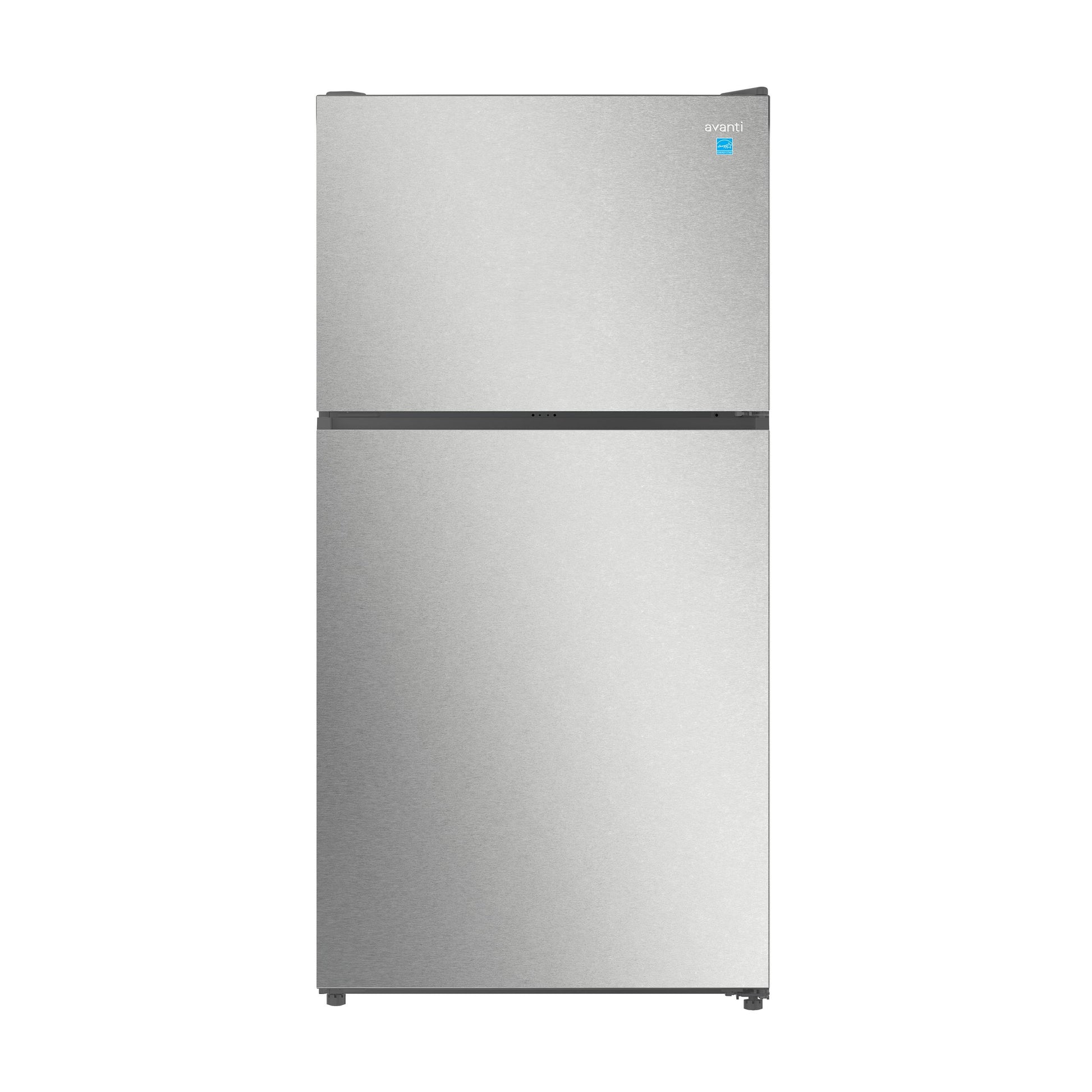 Avanti AVFF24DLJM0SS Avanti Maxxspace Insulation™ Technology Garage-Ready Frost-Free Ice Maker-Ready Refrigerator, 24 Cu. Ft., Energy Star, Stainless Steel Look (Avff24Dljm0Ss)