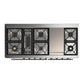 Ilve UM60FNR3SSB Ilve Um60Fnr3Ssb Majestic Iii 60 Inch Dual Fuel Range With 9 Burners And Griddle, Dual Function Burner Up To 25,000 Btu (Natural Gas, Triple Glass Door, Stainless Steel, Burnished)