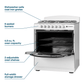 Element Appliance EEGR3A6MCCW Element Electronics 4.0 Cu. Ft. 30