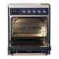 Ilve UMIB30QNR3MBP Ilve Umib30Qnr3Mbp Majestic Iii 30 Inch Induction Range With 4 Elements, 4 Cu. Ft. Oven Capacity (Solid Door, Midnight Blue, Copper)