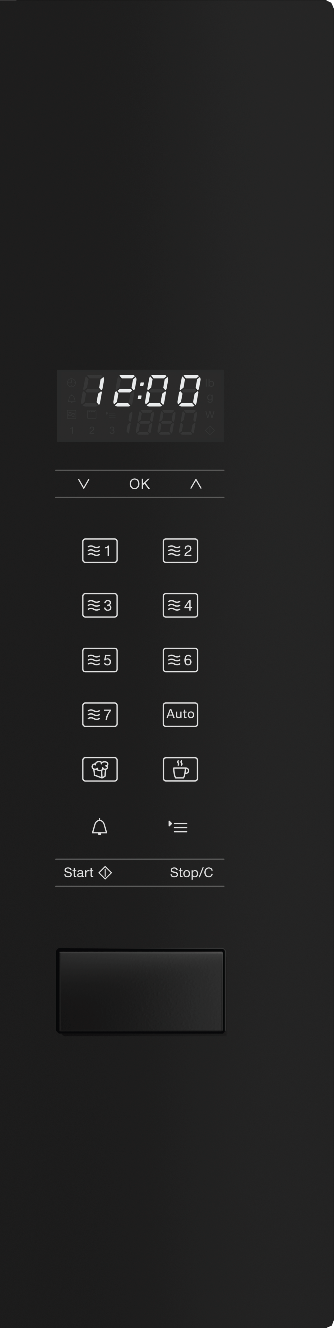 Miele M2241SCOB M 2241 Sc Obsidian Black - Built-In Microwave Oven, 24" Width With Sensor Controls On The Side For Convenient Operation.