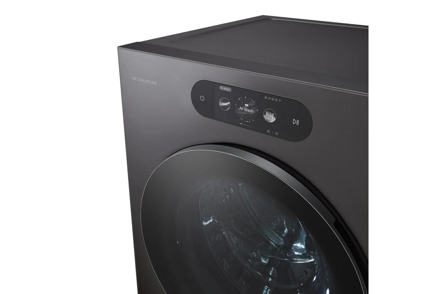 Lg WM9901HBA Lg Signature 5.8 Cu. Ft. Mega Capacity Smart Front Load Washer With Built-In Intelligence, Turbowash® 360(Degree), Ezdispense® And Touch Lcd Control