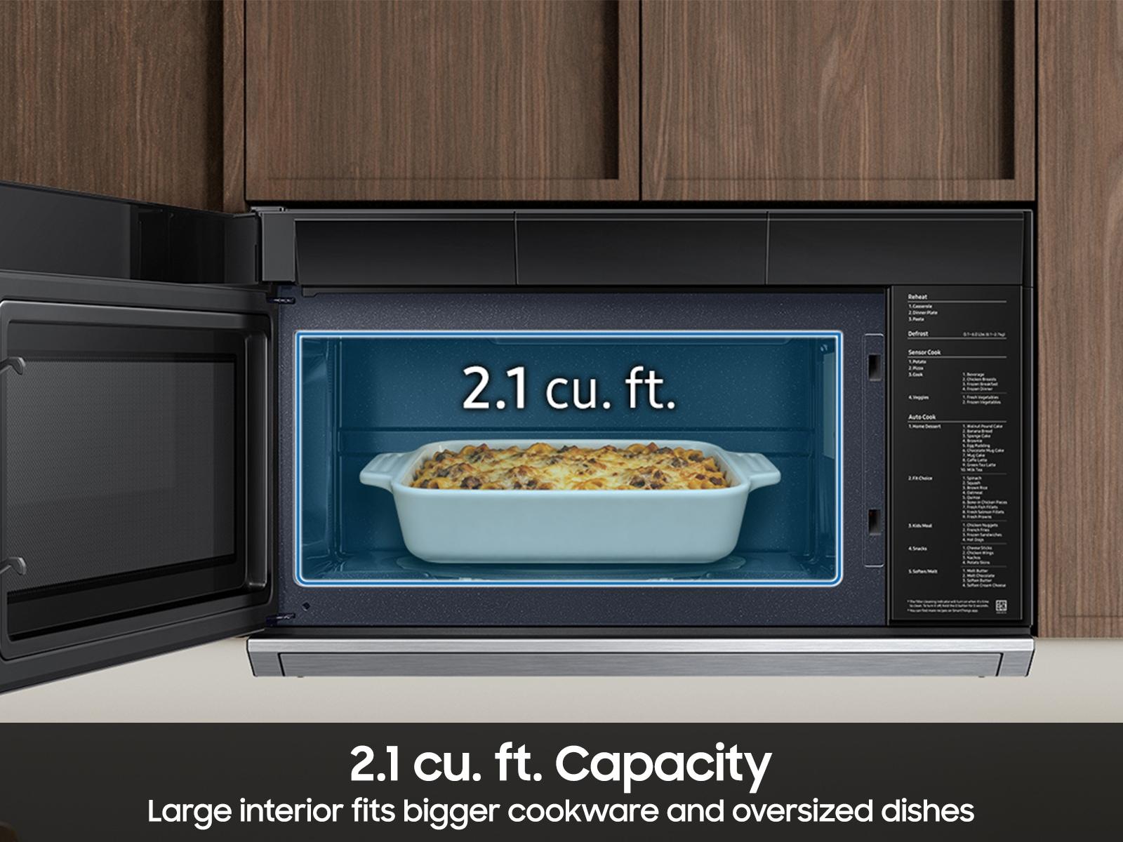 Samsung ME80H2160R Bespoke Over-The-Range Microwave Dualvent Technology Auto Connectivity 500 Cfm