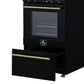 Forno FFSGS626520BLK Forno Lamazze 20 Inch Freestanding Gas Range In Black, Compact Design