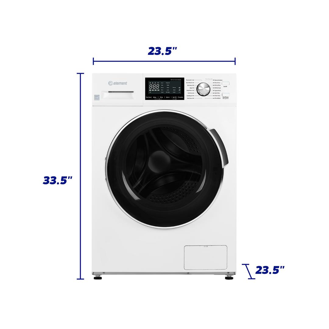 Element Appliance EFL2724BW Element 24-Inch 2.7 Cu. Ft. Compact Front Load Washer - White, Energy Star (Efl2724Bw)