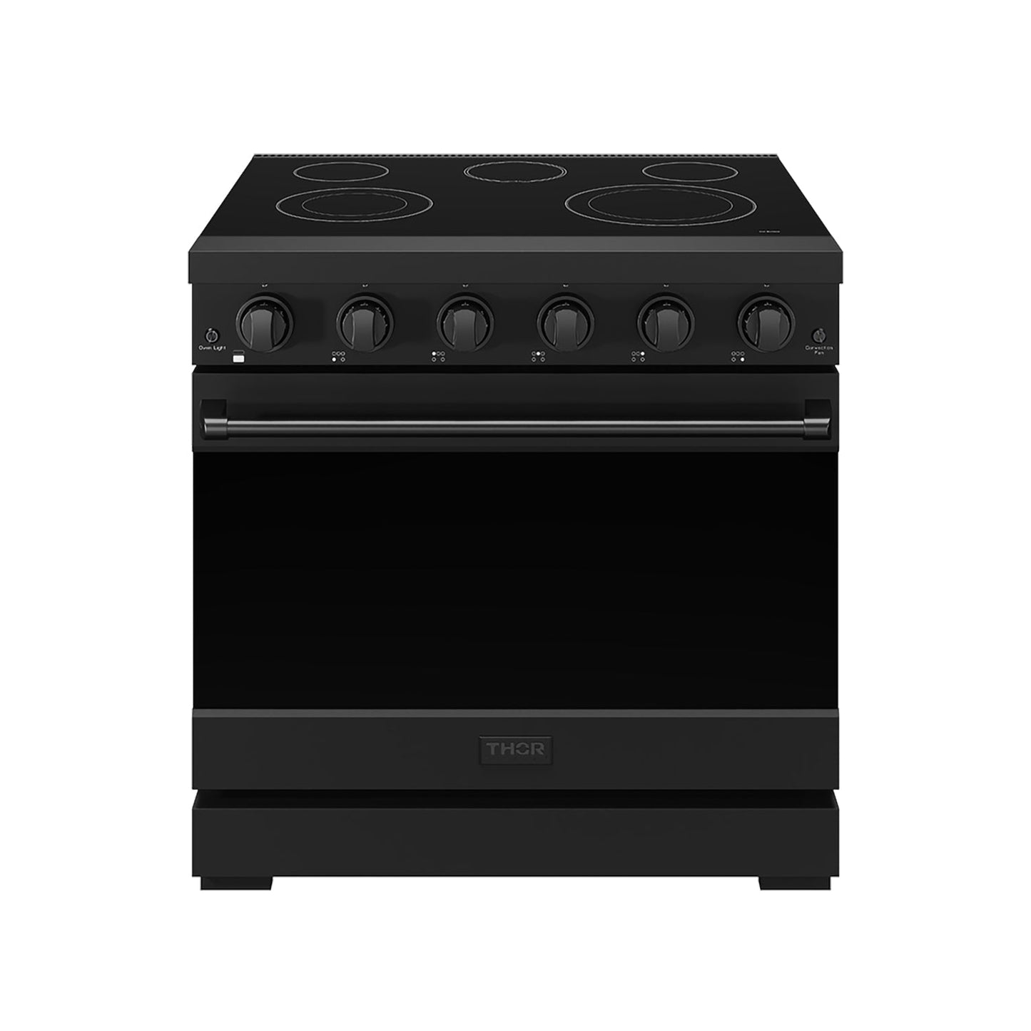 Thor Kitchen RSE36PB 36 Inch Professional Electric Range In Black Gordon Ramsay Series