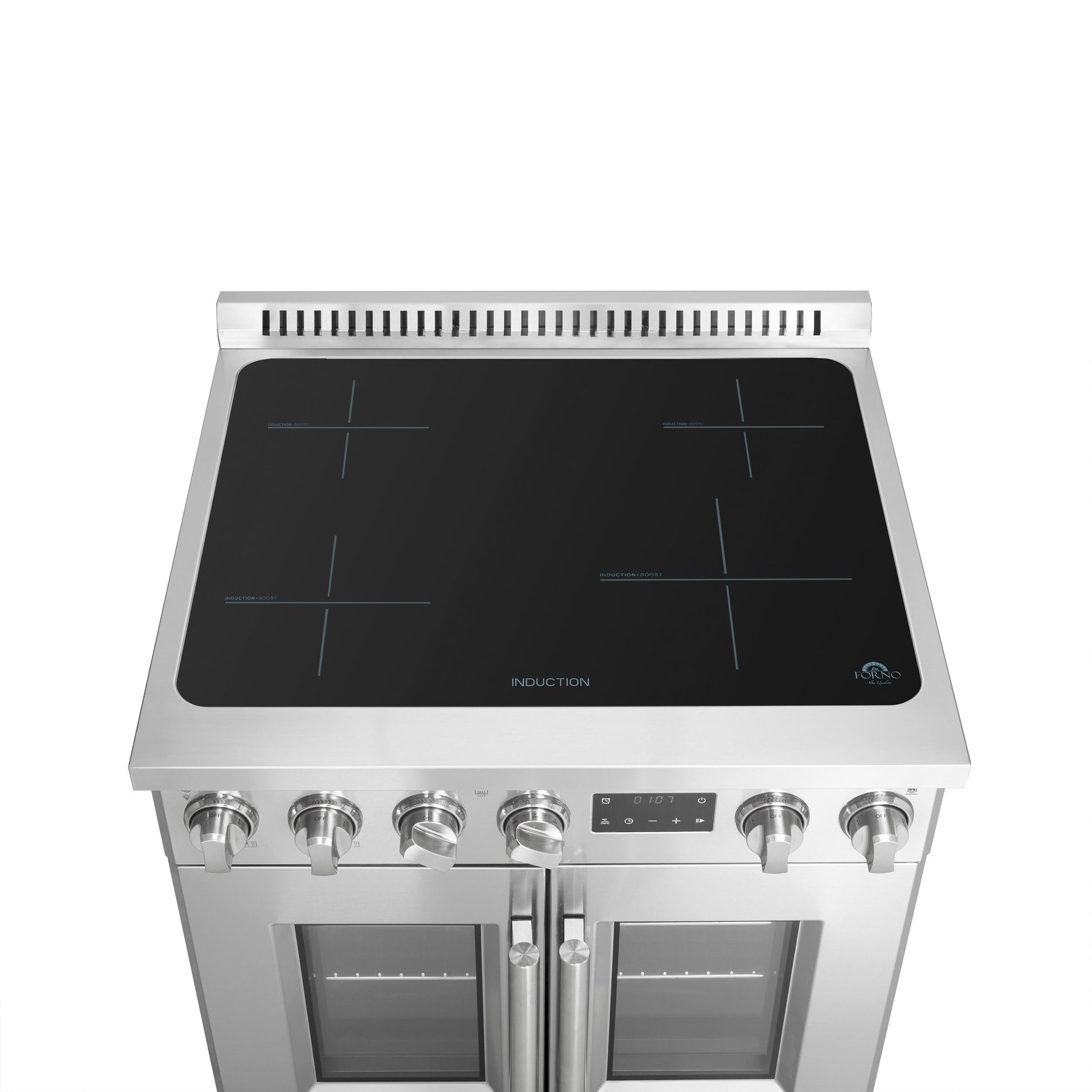 Forno FFSIN095030 Forno Torino 30 Inch French Door Induction Range With Air Fryer And True Convection Oven