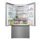 Verona VEFFD3620RISL Verona Veffd3620Risl 36 Inch Freestanding French Door Refrigerator With 20.3 Cu. Ft. Capacity, Automatic Ice Maker, Recessed Handle