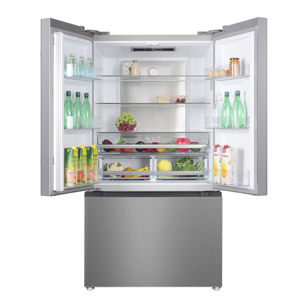 Verona VEFFD3620RISL Verona Veffd3620Risl 36 Inch Freestanding French Door Refrigerator With 20.3 Cu. Ft. Capacity, Automatic Ice Maker, Recessed Handle