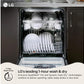Lg LDNPH753S Smart Flushfit™ Top Control Dishwasher With 1-Hour Wash & Dry, Quadwash® Pro, Truesteam® And Dynamic Heat Dry™ W/Autovent Dry™
